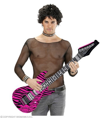 GITARA 107CM DMUCHANA ZEBRA RÓŻ