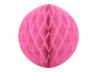 KULA BIBUŁOWA RÓŻOWA, 20cm