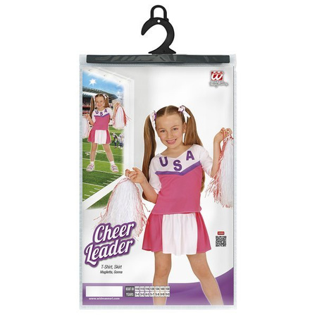 STRÓJ CHEERLEADERKA RÓŻOWA