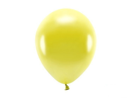 BALONY ECO METALIZOWANE 26 CM ŻÓŁTE