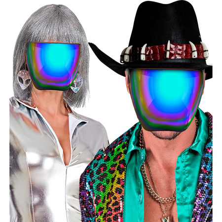 OSŁONA NA TWARZ NIEBIESKO-FIOLETOWA 