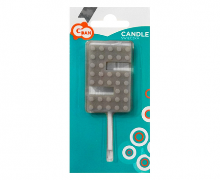 ŚWIECZKA URODZINOWA KLOCKI CYFRA 5