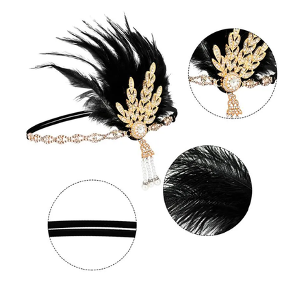 ZESTAW RETRO DAMSKI ZŁOTY 5 EL.