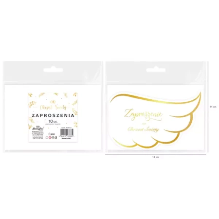 ZAPROSZENIA NA CHRZEST ŚWIĘTY SKRZYDŁA