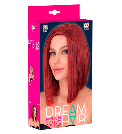 PERUKA DAMSKA RUDA BOB