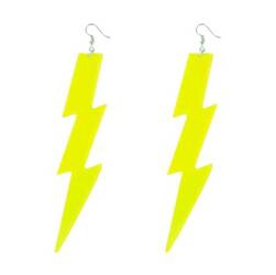 KOLCZYKI BŁYSKAWICE PIORUNY ŻÓŁTE