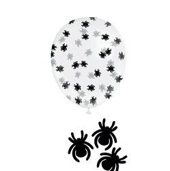 BALONY LATEKSOWE KONFETTI PAJĄKI 10 SZT.