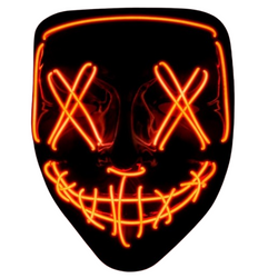 MASKA HALLOWEENOWA LED CZERWONA