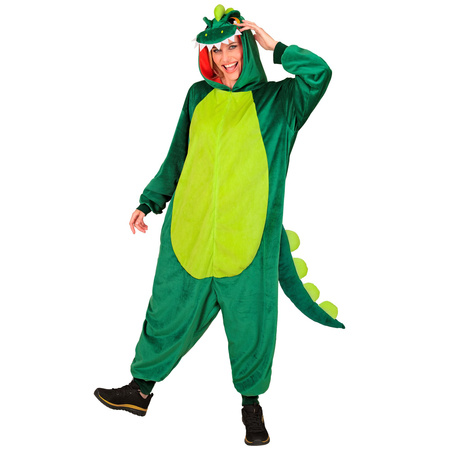 DINOSAURO IN PELUCHE (tuta con cappuccio e maschera)