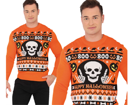 SWETER HAPPY HALLOWEEN BOO DLA DOROSŁYCH 