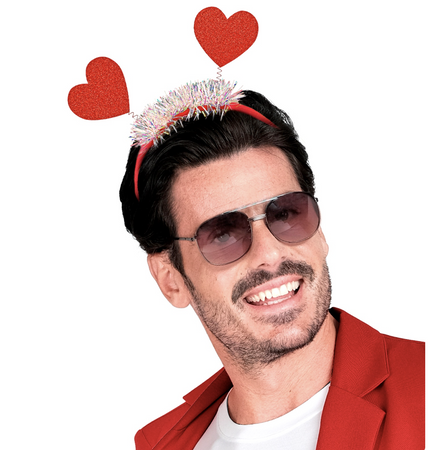 OPASKA BROKATOWE SERCA CZERWONA