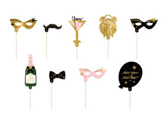 GADŻETY DO ZDJĘĆ LET'S PARTY SYLWESTER 9 SZT.