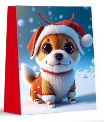 TORBA PREZENTOWA PIESEK 32 X 26 X 10 CM