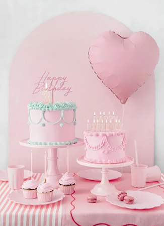 PATERA NA SŁODYCZE 24 X 14,5 CM JASNO RÓŻOWY