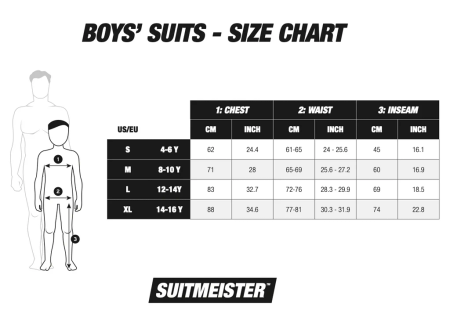 GARNITUR CHŁOPIĘCY CZARNY SUITMEISTER