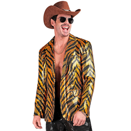 MARYNARKA MĘSKA TYGRYS POMARAŃCZOWA