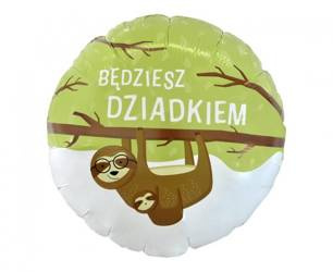 BALON FOLIOWY BĘDZIESZ DZIADKIEM 46 CM