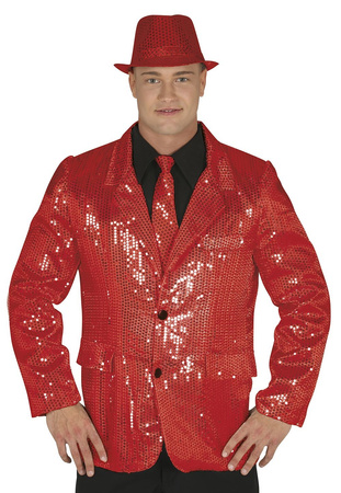 MARYNARKA CEKINOWA CZERWONA 