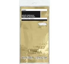 OBRUS PLASTIKOWY ZŁOTY