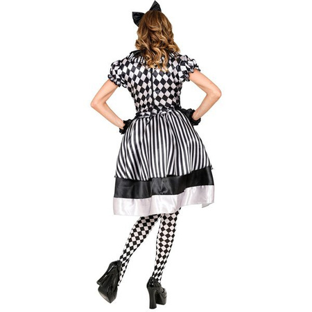 STRÓJ PANI HARLEQUIN KLAUN BŁAZEN