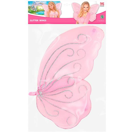 SKRZYDŁA MOTYLA RÓŻOWE BŁYSZCZĄCE