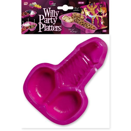 ZESTAW TALERZYKÓW PENIS RÓŻOWE