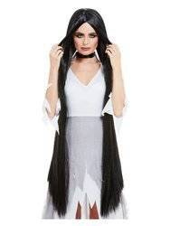 PERUKA CZARNA WIEDŹMA 120 CM