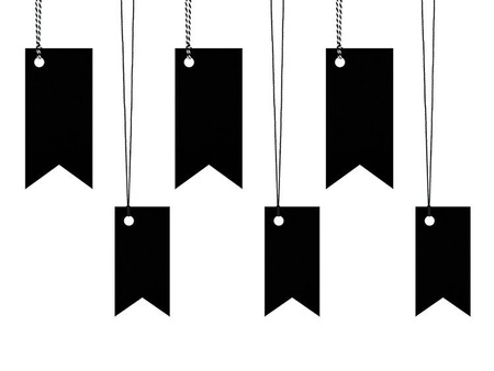 Zawieszki do prezentów Flaga (1 karton / 40 op.) (1 op. / 6 szt.)