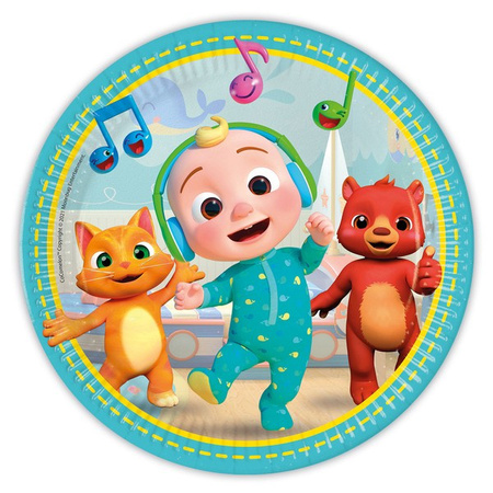 ZESTAW COCOMELON TALERZYKI+KUBECZKI+SERWETKI