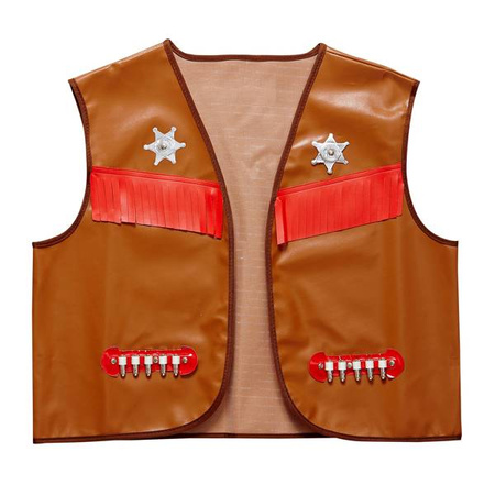 KAMIZELKA KOWBOJA BRĄZOWA