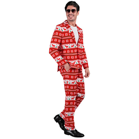 GARNITUR MĘSKI CZERWONY ŚWIĘTA 