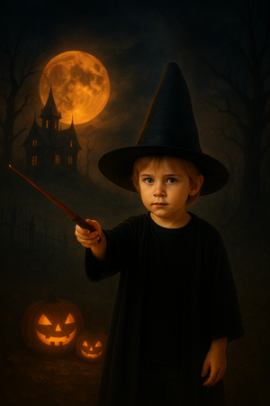 ZESTAW CZARODZIEJA KAPELUSZ I RÓŻDŻKA