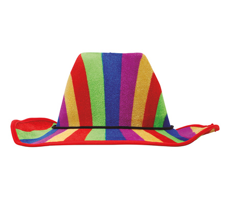 KAPELUSZ KOWBOJSKI TĘCZOWY