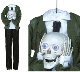 DEKORACJA WISZĄCA INTERAKTYWNA CZACHA W DŁONIACH 145 CM HALLOWEEN