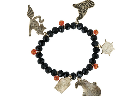 BRANSOLETKA Z WISIORKAMI HALLOWEEN 