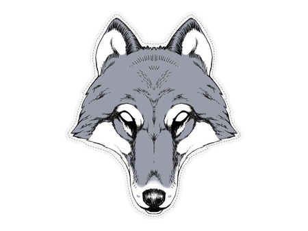 Maska Wilk, 28 x 32cm (1 karton / 40 szt.)