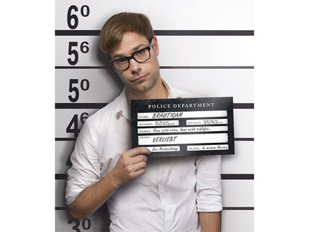 Tabliczka do zdjęć Aresztowany