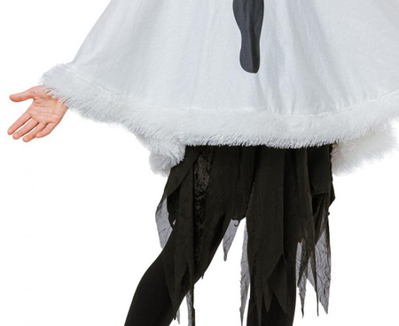 Ponczo dla dzieci z kapturem Duszek, duch halloween rozmiar uniwersalny