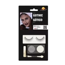 ZESTAW DO MAKIJAZU OCZU SREBRNO-BIALY