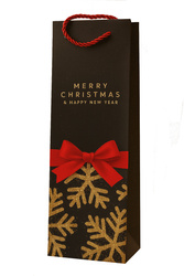 TORBA PREZENTOWA CZARNA 35 X 12 X 9 CM