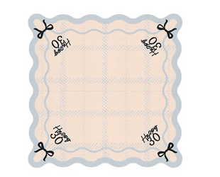 SERWETKI PAPIEROWE 33 CM KREMOWE 30 HAPPY 12 SZT