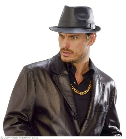 KAPELUSZ SKÓRZANY FEDORA