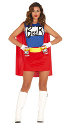 STRÓJ SUPERBOHATERKA PIWA PIWOSZKA