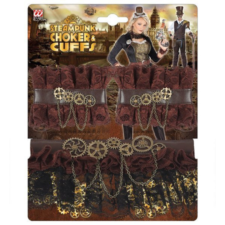 MANKIETY I CHOKER STEAMPUNK