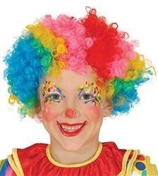 PERUKA KOLOROWE AFRO MAŁY KLAUN