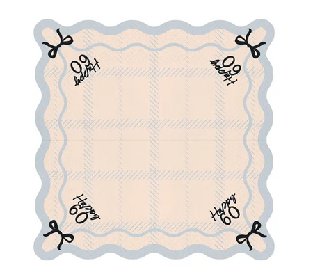 SERWETKI PAPIEROWE 33 CM KREMOWE 60 HAPPY 12 SZT