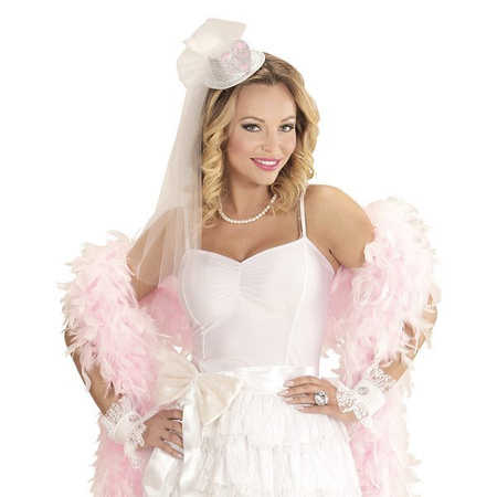 MINI KAPELUSZ Z WELONEM BRIDE TO BE 