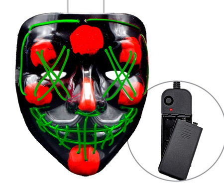 MASKA LED ŚWIECĄCA ZIELONA