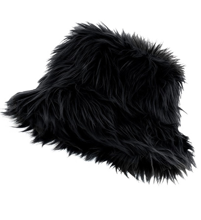 CZAPKA PLUSZOWA CZARNA 
