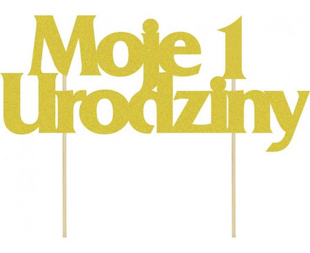 TOPPER ZŁOTY NA ROCZEK